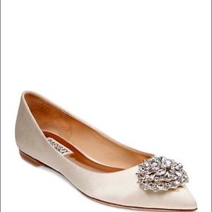 Badgley Mischka ballet flats luxury, US 8 with original box, dustbag and extra